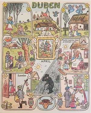 Josef LADA (1887 - 1957) - Duben