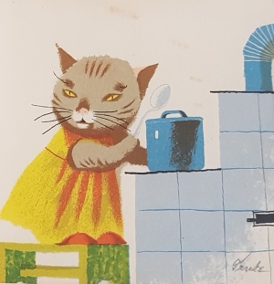 Jiří TRNKA (1912 - 1969) - Kočičí kuchařka