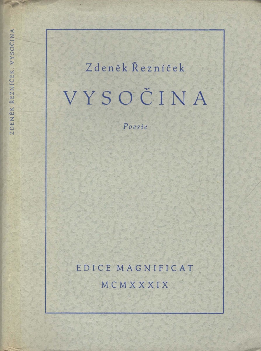 Zdeněk Řezníček - Vysočina : poesie