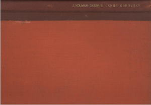 Jaroslav Kolman-Cassius - Jakub Obrovský, jeho život a dílo