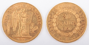 Zlatá mince: 20 Frank 1890