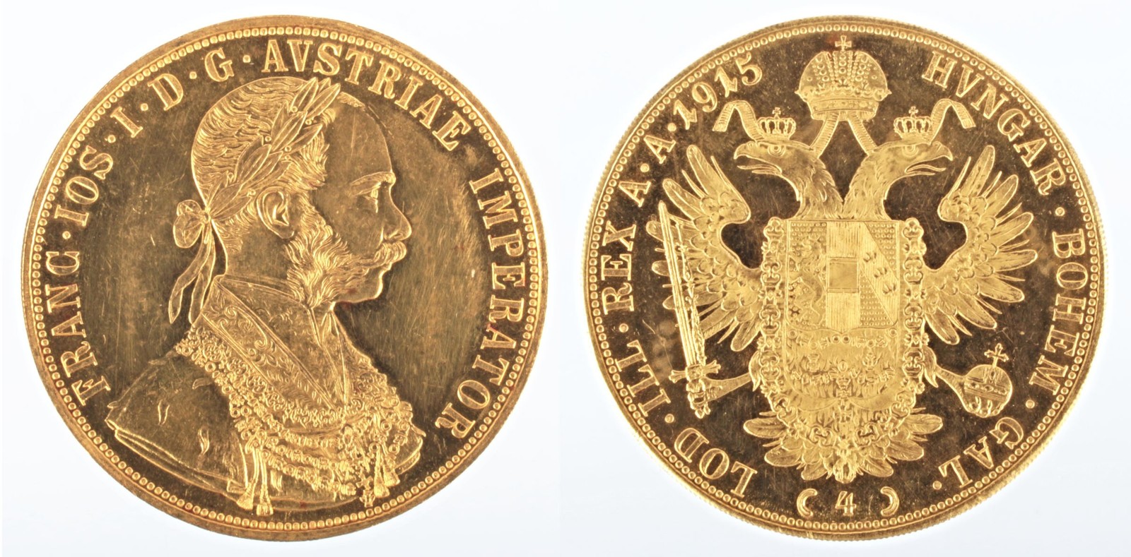 Zlatá mince: 4 Dukát 1915