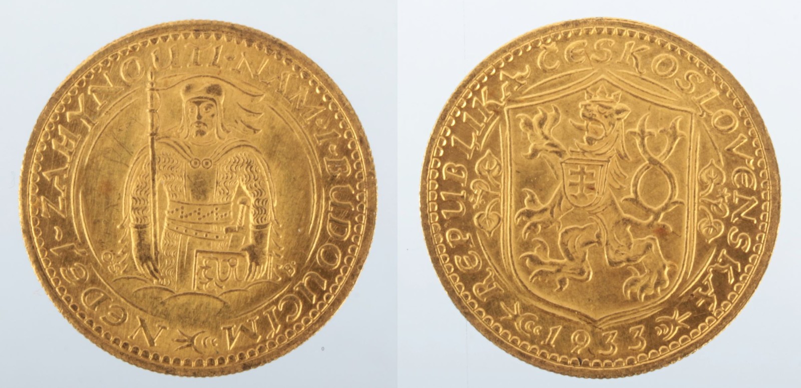 Zlatá mince: Svatováclavský dukát 1933