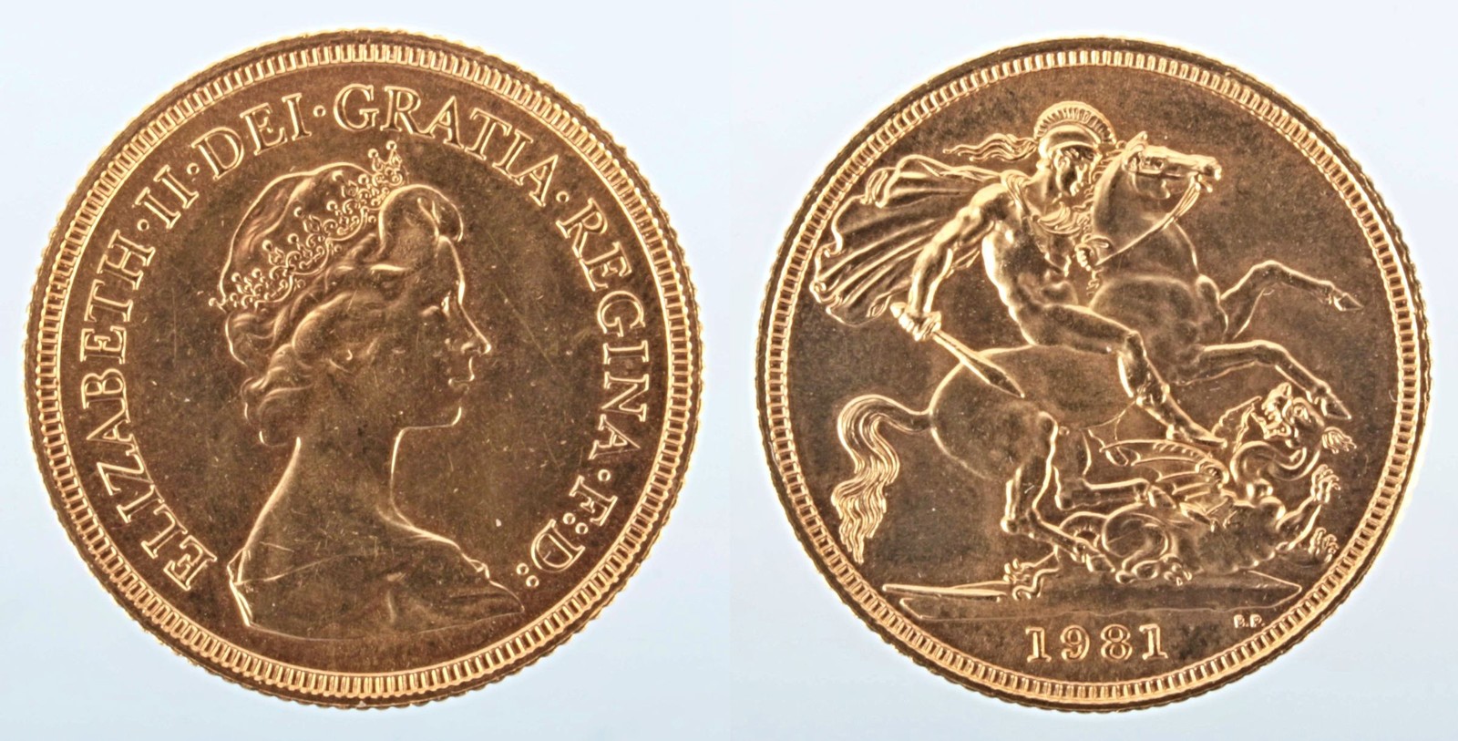 Zlatá mince: Sovereign Elizabeth II. 1981