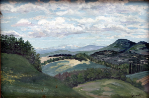 Krajina s pohořím Tater v pozadí, Edmund (Odon) Gwerk