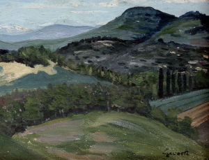 Krajina s pohořím Tater v pozadí, Edmund (Odon) Gwerk