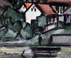 Pohled na vesnici, Peter Matejka