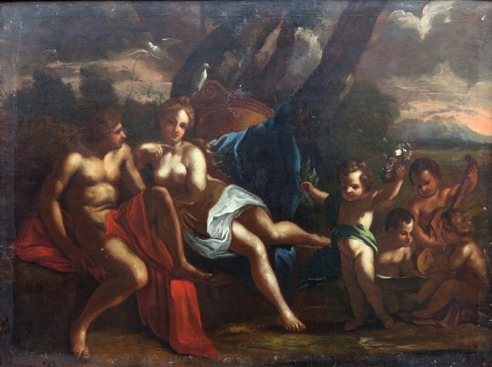 Středoevropský malíř kolem 1700 - Venuše a Adonis