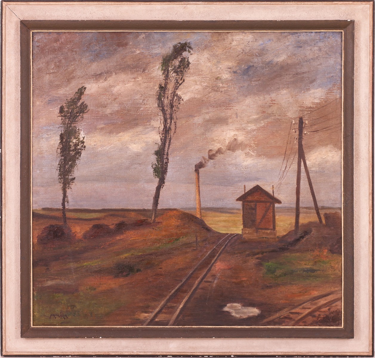 Famíra Emanuel - Drážní budova s komínem