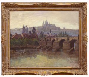 Jaroš Petr - Karlův most a Hradčany od Novotného lávky