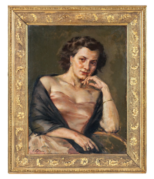 Sýkora Gustav - Dáma s černým šálem