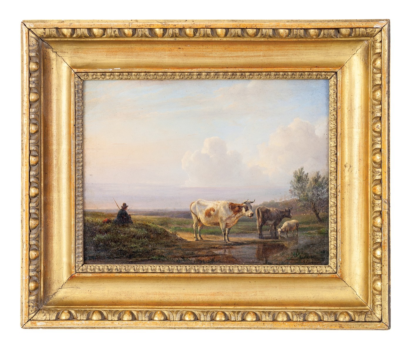 Gauermann Friedrich - Krajina se skotem