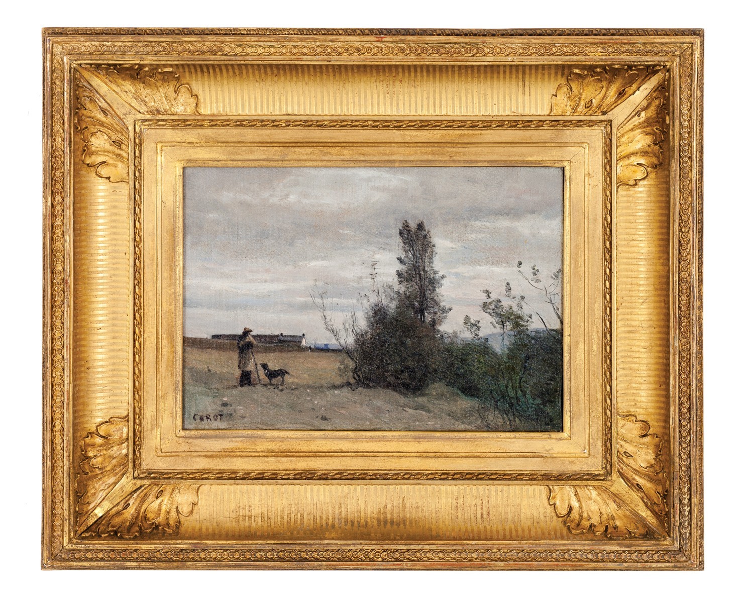 Corot Jean Baptiste Camille - Le Berger avec le chien Rover