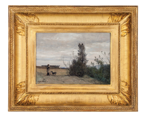 Corot Jean Baptiste Camille - Le Berger avec le chien Rover