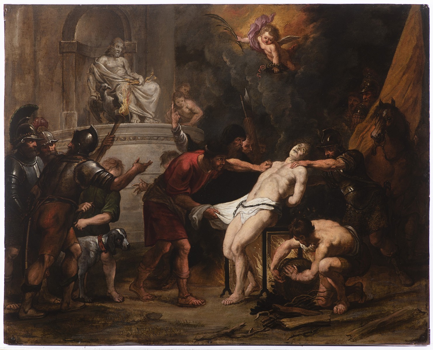 Vlámský mistr, okruh Petera Paula Rubense (1577-1640) - Umučení sv. Vavřince