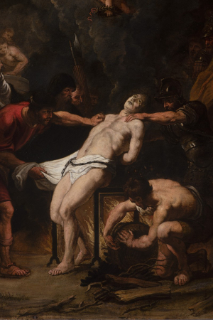Vlámský mistr, okruh Petera Paula Rubense (1577-1640) - Umučení sv. Vavřince