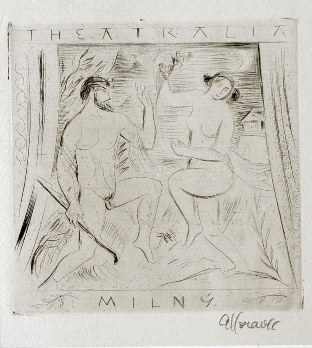 MORAVEC Alois (1899-1987): Theatralia Milný.