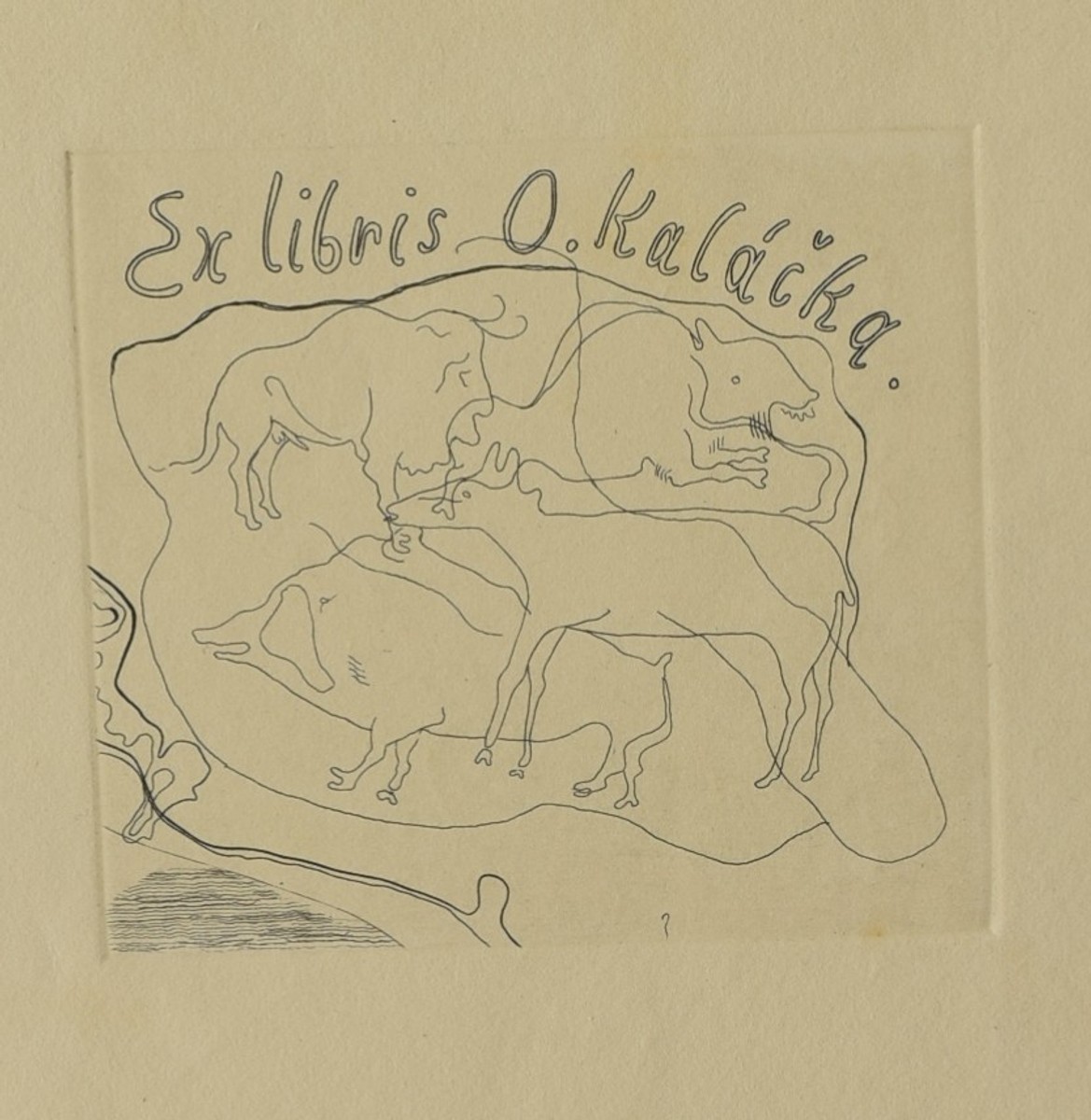 KRAJC Rudolf (1907-1934): Ex libris O.Kaláčka.