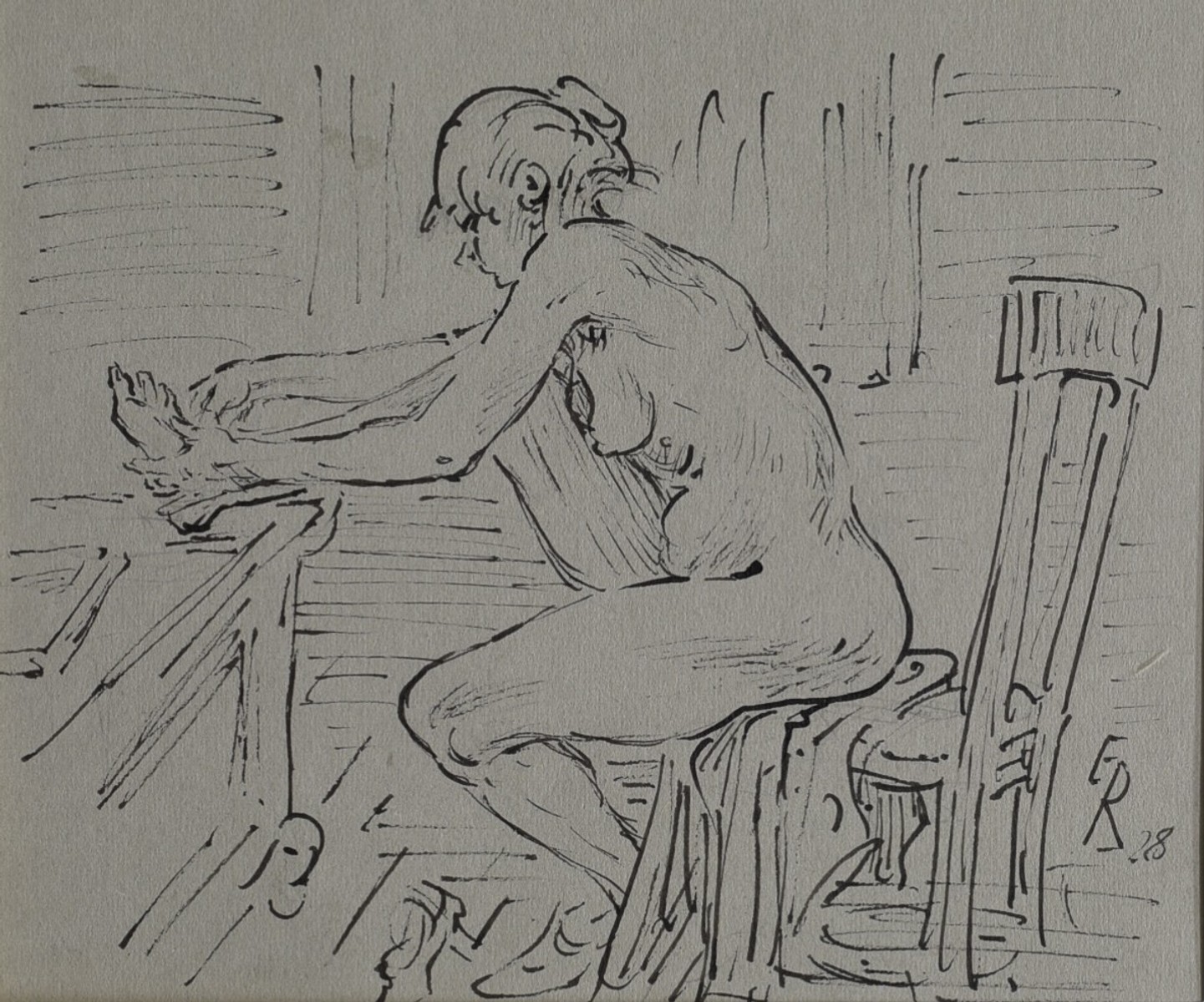 RIEDL Ernst (*1892): Večerní toaleta.