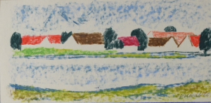 NOVÁK Václav Vojtěch (1901-1969): Jihočeská vesnice.