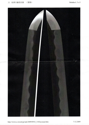 Japonský meč Wakizashi od mečíře Ečizen Bontaky, 17.stol.