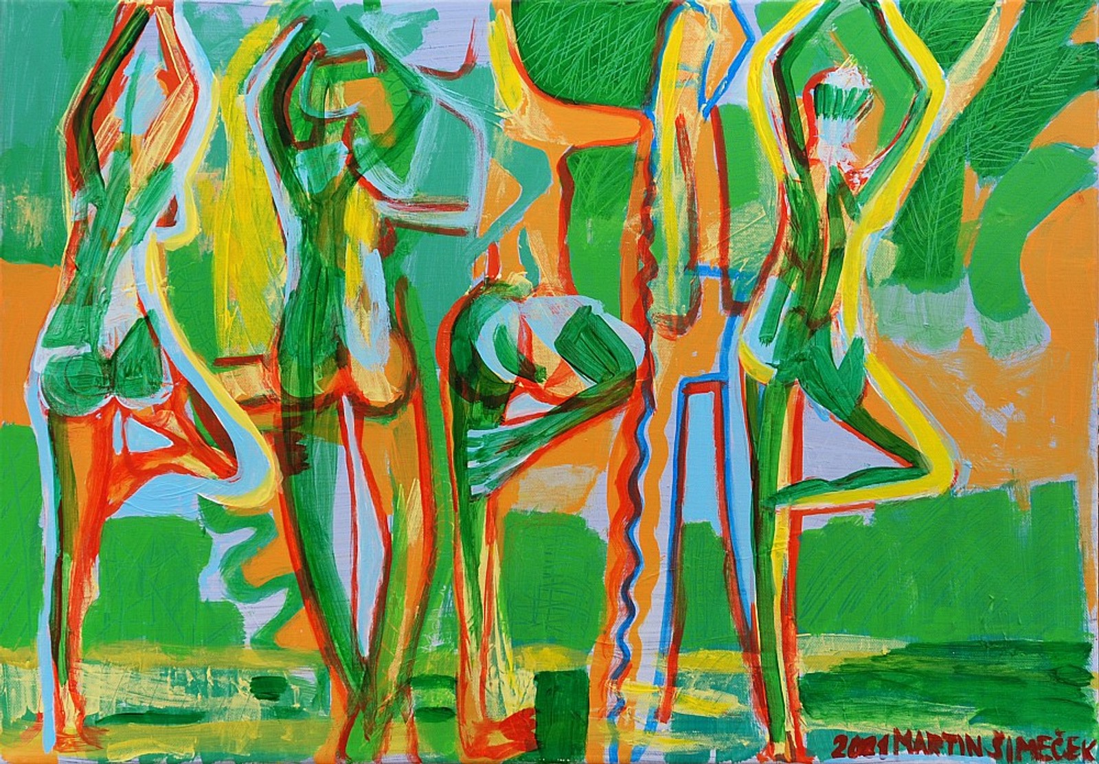 Martin Šimeček - Hot Sunny Pool Yoga Girls