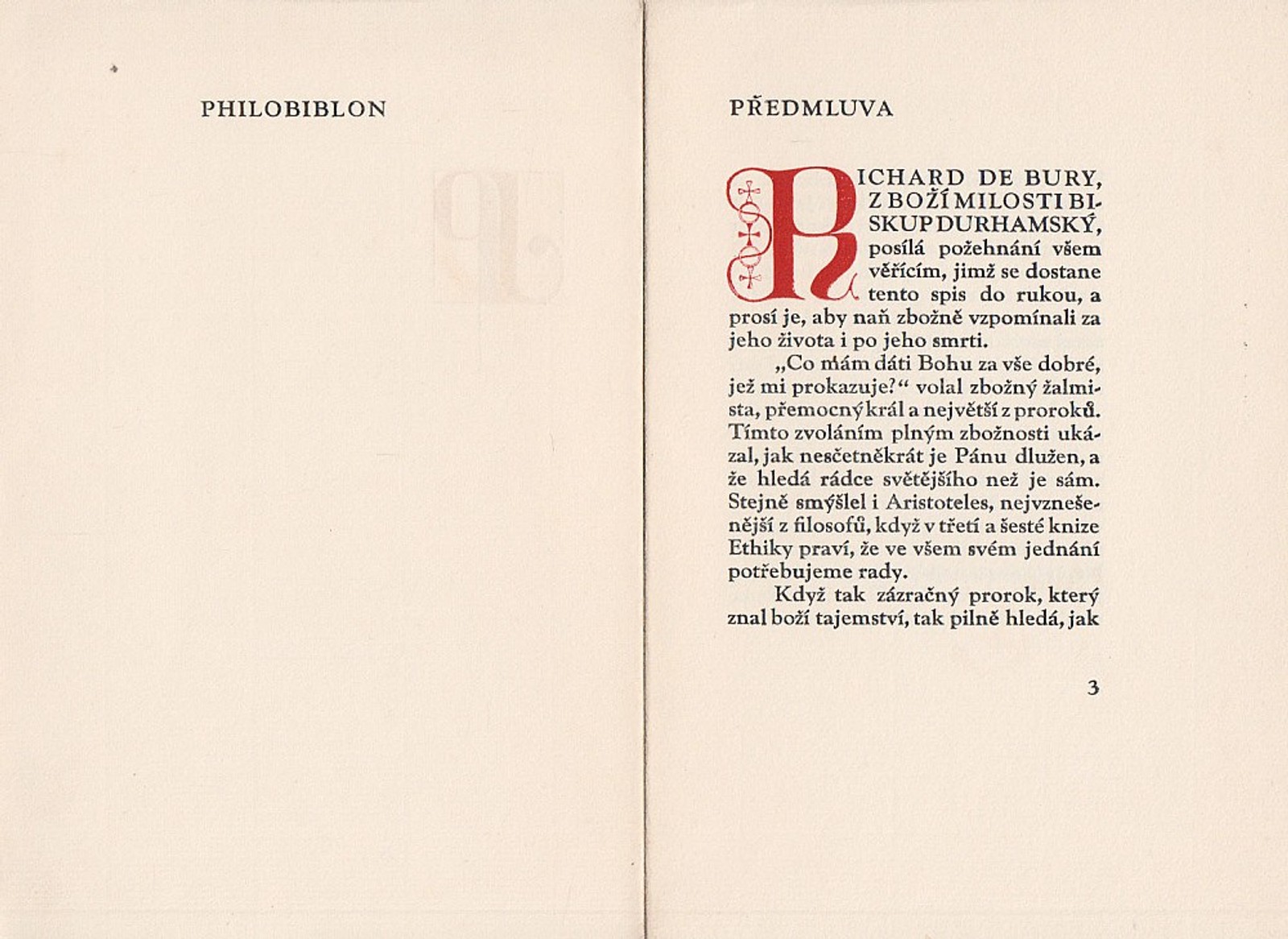 František Vik - Richard de Buri: Philobiblon - Traktát nejkrásnější o lásce ke knihám
