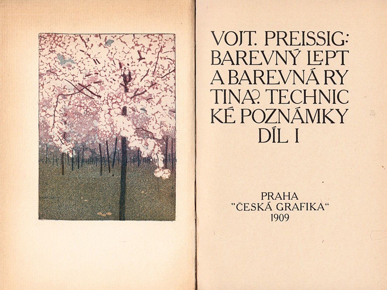 Vojtěch Preissig - Barevný lept a barevná rytina. Technické poznámky. Díl I.
