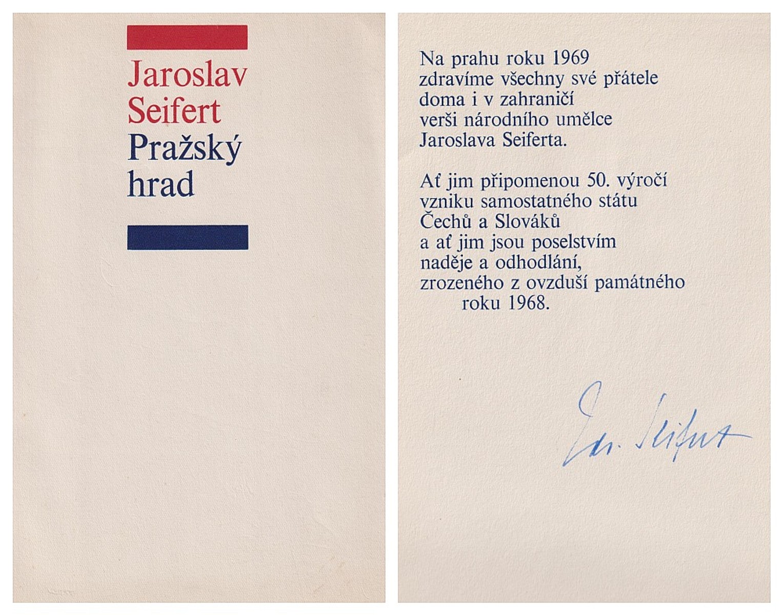 Jaroslav  Seifert - Pražský hrad