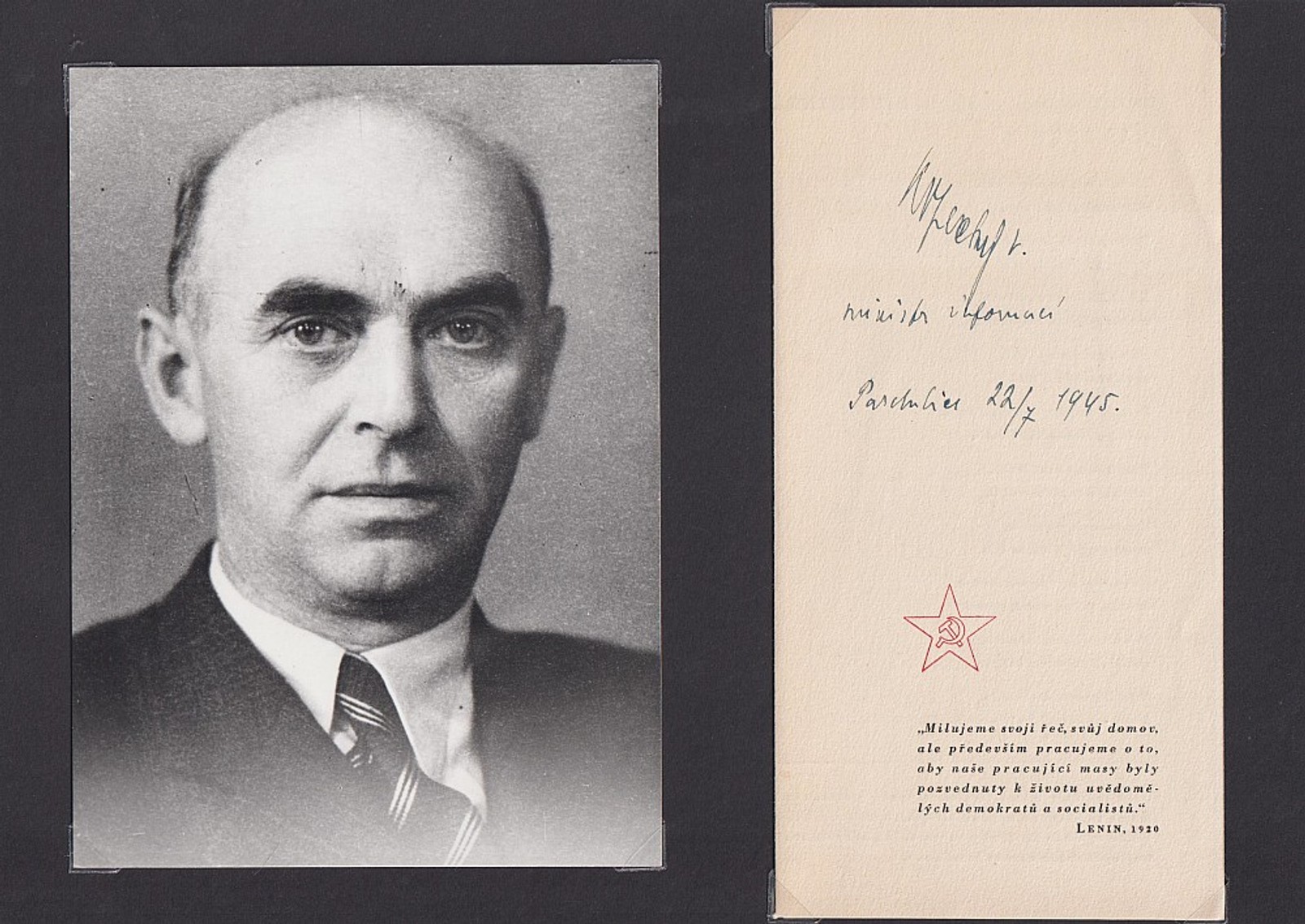 Václav Kopecký - Podpis