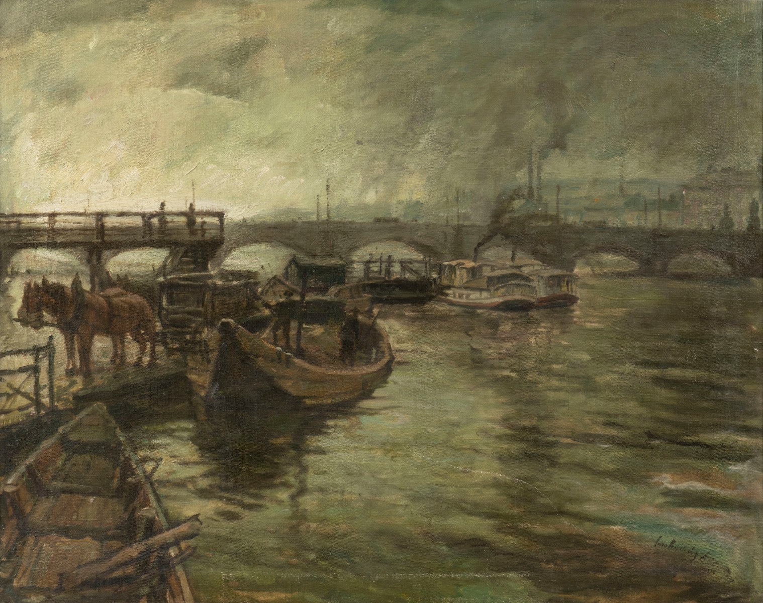 Jaro Procházka (1886–1949) Říční přístav