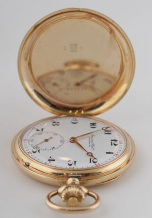 Zlaté kapesní hodinky International Watch Co. Schaffhausen