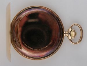 Zlaté kapesní hodinky International Watch Co. Schaffhausen