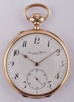 Zlaté kapesní hodinky International Watch Co. Schaffhausen
