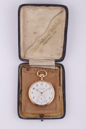 Zlaté kapesní hodinky International Watch Co. Schaffhausen