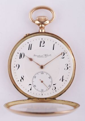 Zlaté kapesní hodinky International Watch Co. Schaffhausen