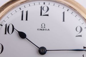 Zlaté kapesní hodinky Omega