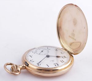 Zlaté kapesní hodinky Omega