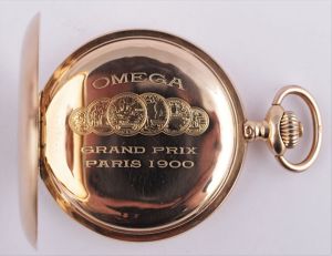 Zlaté kapesní hodinky Omega