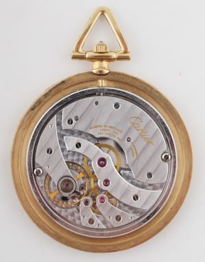 Zlaté kapesní hodinky Cartier zdobené diamanty
