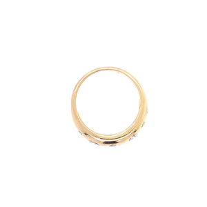 Prsten s diamanty | 18k. zlato | Německo 1880