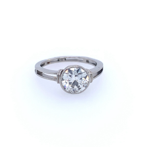 Prsten s diamantem | Art deco | Československo 1920-1930 | 1,70 ct.