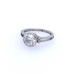 Prsten s diamantem | Art deco | Československo 1920-1930 | 1,70 ct.