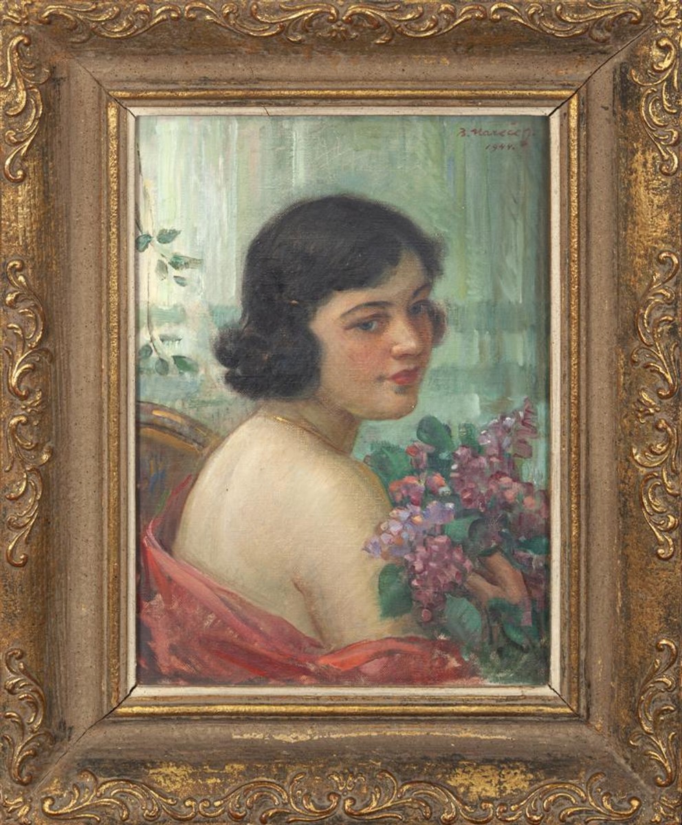 Mareček Bohumil - Dívka s kyticí