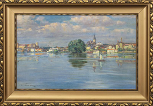 Švarc Václav - Pohled na Jindřichův Hradec