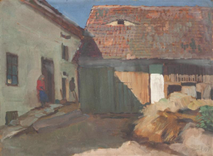 Hladík František - Vesnické stavení