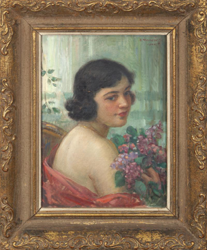 Mareček Bohumil - Dívka s kyticí