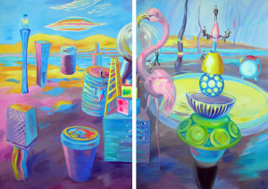 Petrů Michaela - Na vrcholu - diptych