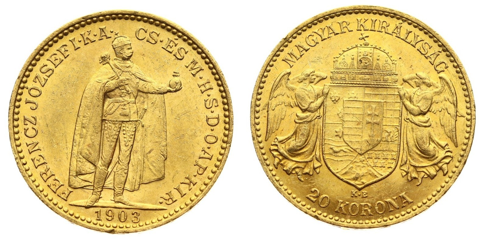 Rakousko Uhersko zlatá 20 Koruna 1903 K.B. uherská