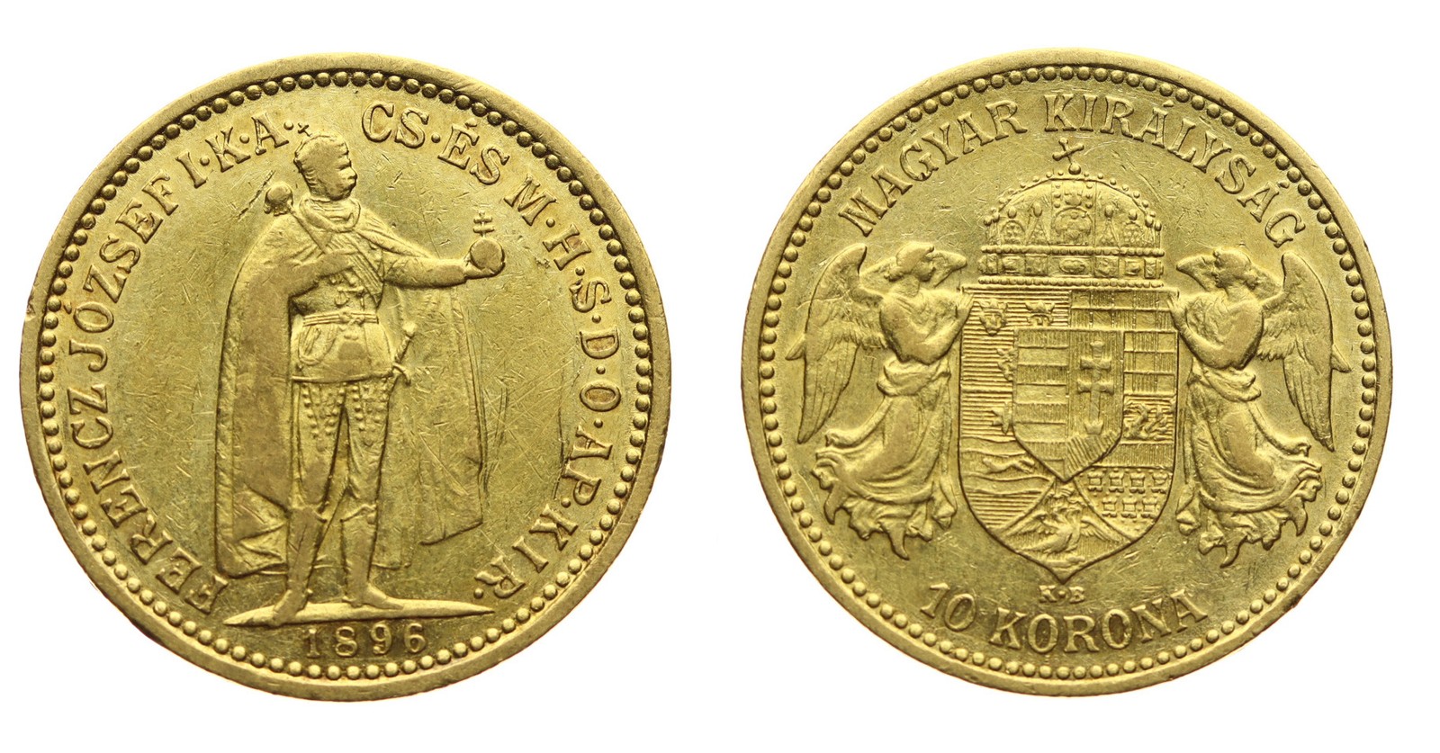 Rakousko Uhersko zlatá 10 Koruna 1896 K.B. uherská R!